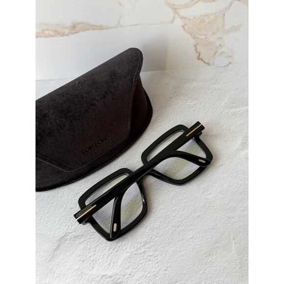 NEW Tom Ford FT5913-B Bluelight Frames in Black Square main image 5
